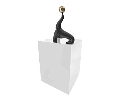 Marketing Holders 5 Sided Cube Pedestal 16”W x 18”H x 16”D Throne White Platform Art Collectible Display Stand Riser or Cover Models Memorabilia Dust Cover Glasses Trophies Business TradeShows Expos
