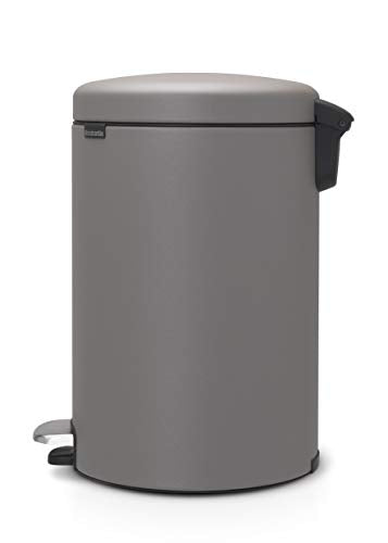 Brabantia Pedal Bin newIcon, 20 L, Mineral Concrete Grey