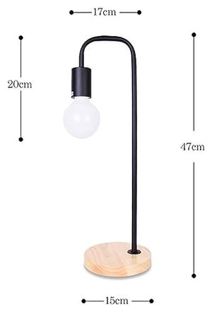 MaGiLL Multifunction Nordic Style Iron Desk Lamp E27*1 for Office and Bedroom (Blanc/Noir)