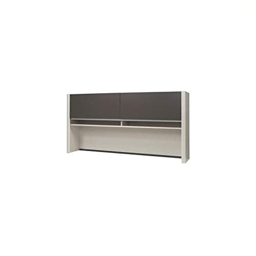 Scranton & Co Office Credenza Hutch in Slate & Sandstone
