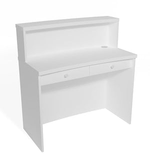 UGOS Modern Reception Desk with Transaction Counter | Laminate Desktop | Multifunctional Standing Front Desk (31.5 inch)