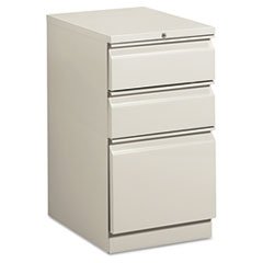 HON Efficiencies Mobile Pedestal File - Lt Gray, 19-7/8d