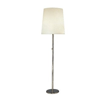 Robert Abbey 2057W Lamps with Fondine Fabric Shades, Polish Nickel Finish