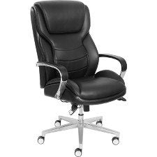 La-Z-Boy ComfortCore Gel Seat Executive Chair - Faux Leather Black Seat - Faux Leather Black Back - 28.5" Width x 32.8" Depth x 48.3" Height