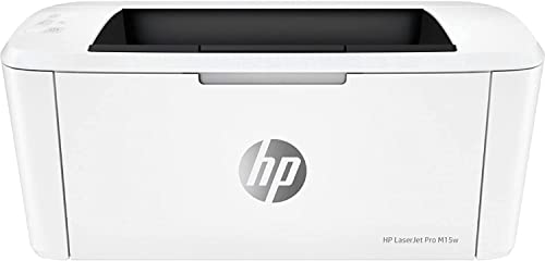 HP Laserjet Pro M15w C Single-Function Wireless Monochrome Laser Printer for Business Office - Print Only - 19 ppm, 600 x 600 dpi, 8.5" x 11" Letter, 150-sheet Capacity, Compatible with Alexa