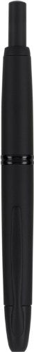 PILOT Vanishing Point Collection Refillable & Retractable Fountain Pen, Matte Black Barrel, Blue Ink, Broad Nib (60582)