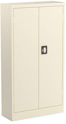 Alera ALECM6615PY Space Saver Storage Cabinet, Four Shelves, 30w x 15d x 66h, Putty