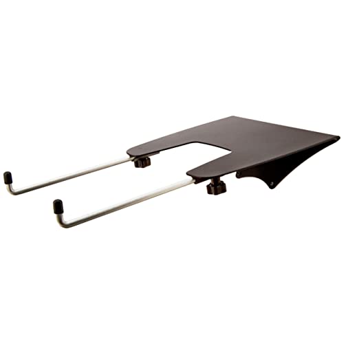 Amazon Basics Single Monitor Stand - Lift Engine Arm Mount, Aluminum, 2-Pack & Notebook Laptop Stand Arm Mount Tray