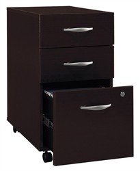 Fully Assembled Three Drawer File Cabinet on Casters - Series C