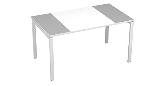 Paperflow EasyDesk Training Table, 55" Long, White/Gray (37165)