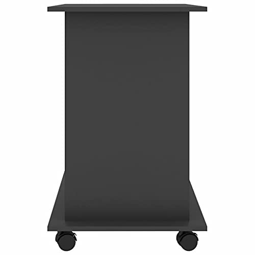Computer Desk Gray Chipboard Home Office Desk Workstation Furniture