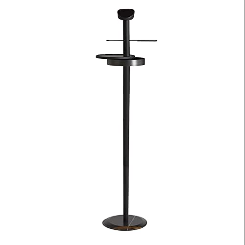 BinOxy Free Standing Coat Rack with Marble Base - Multifunctional Heavy Duty Clothes Shelf