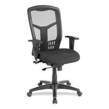 Exec High-Back Swivel Chair, 28-1/2"x28-1/2"x45", Black, Sold as 2 Each
