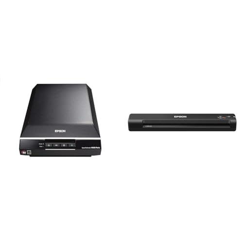 Epson Scanner Bundle: Perfection V600 Color Photo & Workforce ES-50 Portable Sheet-Fed Document Scanner