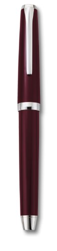 PILOT Metal Falcon Collection Fountain Pen, Burgundy Barrel, Broad Nib (60773)