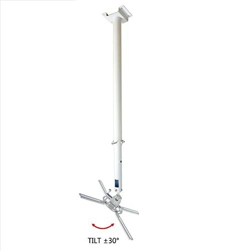 SLEEVE Wall-Mounted Projector Bracket 57.08" Telescopic Round Tube - Home/Office Projector Holder