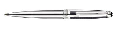 Montblanc Meisterstuck Solitaire Silver Fibre Guilloche Ballpoint Pen 35998