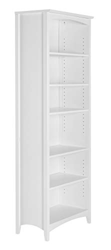 Camaflexi SHK343 Shaker Style Bookcase, 72", White