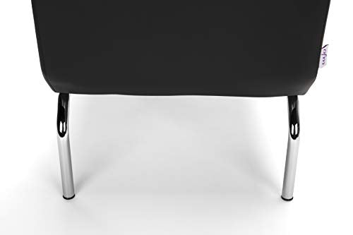 OFM Triumph Series Armless Modular Lounge Chair, in Black (3000-PU606)