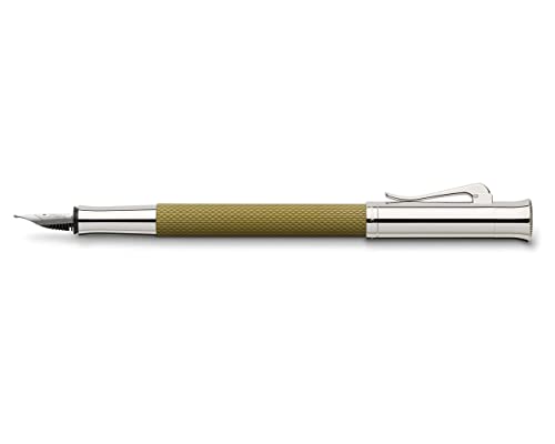 Graf von Faber-Castell Fountain Pen Guilloche Olive Green - Medium