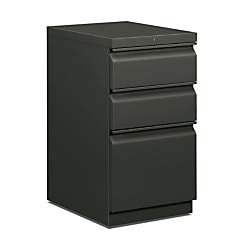 HON Efficiencies Mobile Pedestal File - Charcoal, 19-7/8d