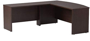 Bush Business Furniture Series C Elite 72W x 36D Bowfront Desk Shell with 48W Return in Mocha Cherry