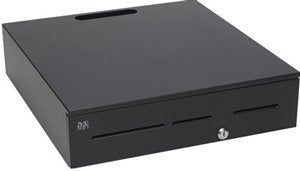 MMF ADV-114B11F10-04 Advantage Cash Drawer, Painted Front, 3 Slots with Drop Safe, 5 Bill/5 Coin, US Till, USB/Serial Emulation, Key Random, No Bell, 18" W x 16.7" D, Black