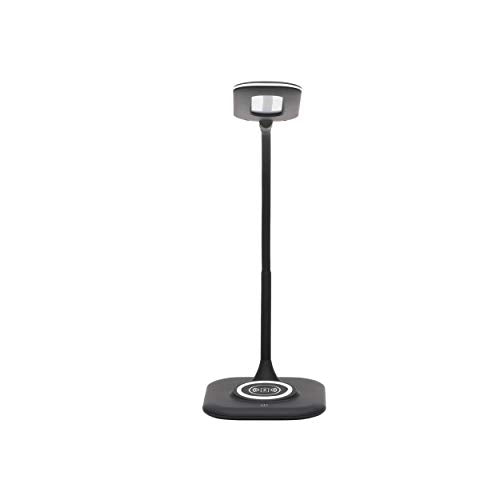 Essentials by OFM ESS-9004-8PK-BLK Ofm Essentials LED Desk Lamp with Integrated Wireless Charging Station (Pack of 8), Black