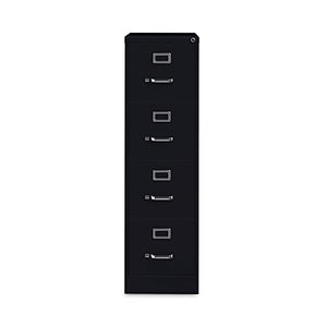 Hirsh Industries 4 Drawer Vertical Letter File Cabinet in Black