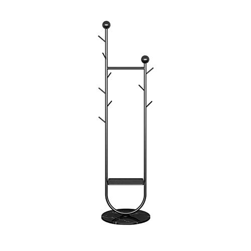 BinOxy Free Standing Coat Rack - Multifunctional Bedroom and Living Room Storage Shelf