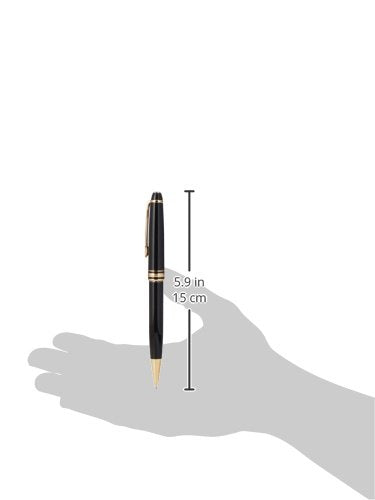 Mont Blanc 165-Meisterstuck Classique Gold Mechanical Pencil, Black-0.7 (12737)