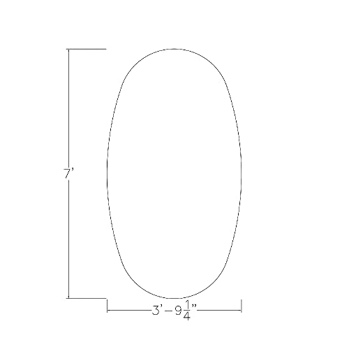 SKUTCHI DESIGNS INC. 6 Person Oval Conference Table | Harmony Series | 7-Foot White Table