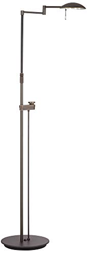 Holtkoetter 6317LEDSLD HBOB LED Floor Lamp with Side Line Dimmer, Hand-Brushed Old Bronze, 10.75" x 17.25" x 54"