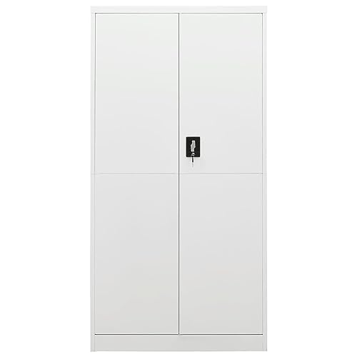GaRcan Locker Cabinet White 90x40x180 cm Steel