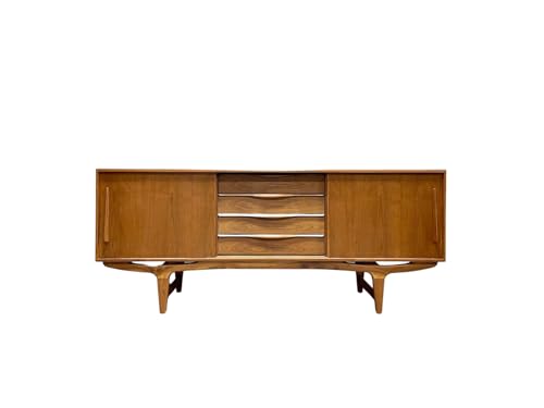 Lschool Mid Century Modern Danish Credenza/Media Stand/Sideboard