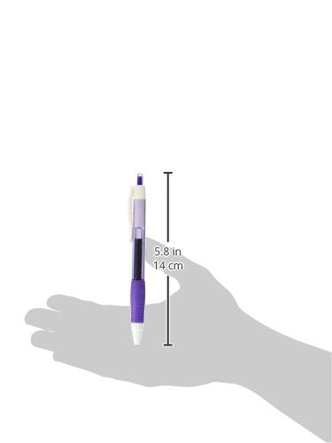Paper Mate Retractable Gel Pens, Medium Point, Purple, 12 Count