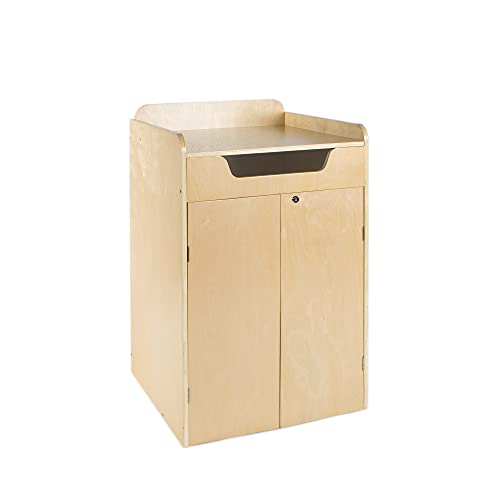 Guidecraft Library Book Drop - Rolling Books and Media Storage Unit, Office and School Supply