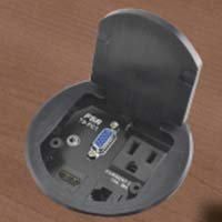 FSR Single Users Table Box - Round/Black (T3-PC1D-BLK)