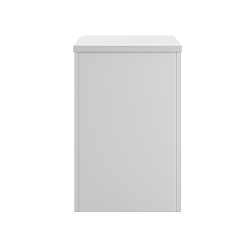Bush Business Furniture Office in an Hour 3 Rolling File Cabinet | Mobile Under Desk Drawers - Pure White
