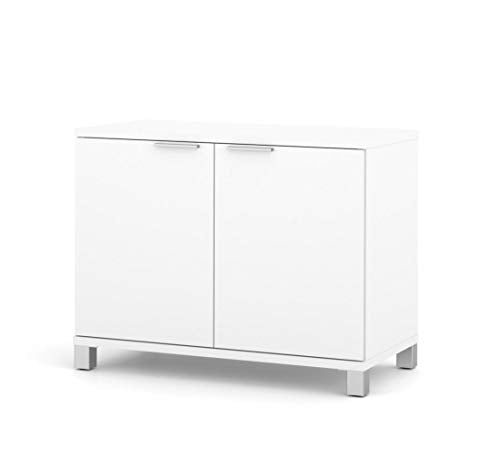 Bestar Pro-Linea 2-Door Storage Unit, White