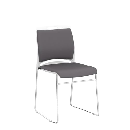 VACYOVKE Stacking Chairs 4 Pack - 1102LB Capacity, Modern Reception Chair for Home Office, Kitchen & More