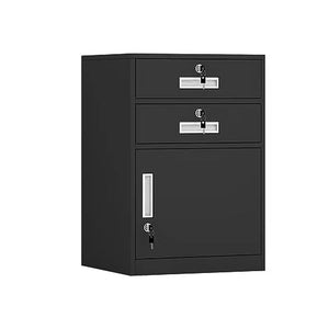 GZHERVICES Vertical Lockable Mobile Filing Cabinet, Anti-Tipping File Storage, Home Office Printer Stand