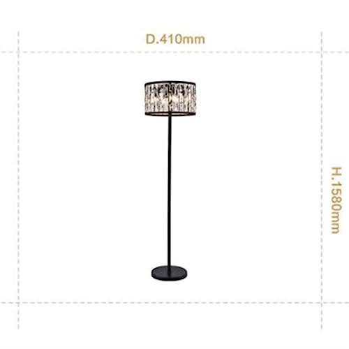 EESHHA Crystal Floor Lamp Scandinavian Style for Living Room, Bedroom, Study - D AS Show