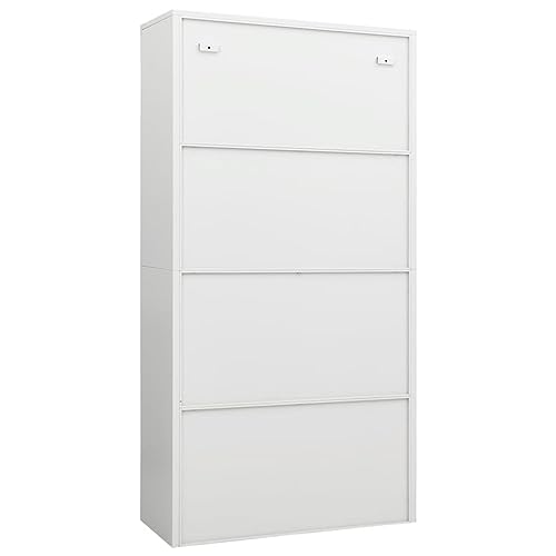GaRcan Locker Cabinet White 90x40x180 cm Steel