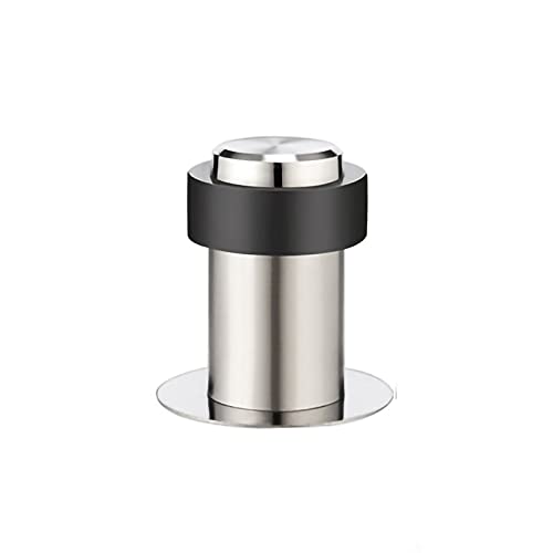 GETREY Stainless Steel Door Stop, Rubber Bumper, Heavy Duty Floor Mount Doorstop (Color: C, Size: 55 * 60mm)