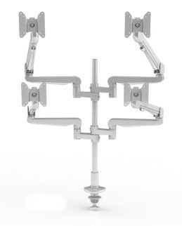 ESI Ergo EVOLVE4-FM-SLV Quad Monitor Arms