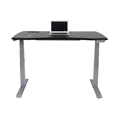 WorkPro® Electric Height-Adjustable Standing Desk with Wireless Charging, 60"W, Black