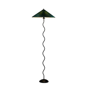 None Pleated Floor Lamp Japanese Style Black Decorative Atmosphere Desk Lamp