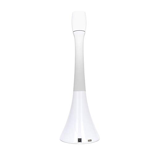 OFM 4010-12PK-WHT LED Desk Lamp with Integrated on/Off Switch and USB Charging Port (Pack of 12), White