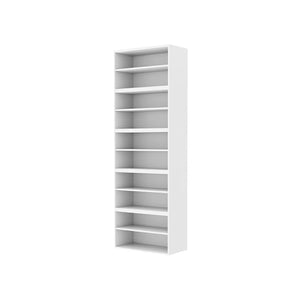 UPLIFTDESK MoPac Stacked Storage (White) - 5 Cabinets High, Brushed Nickel Handles